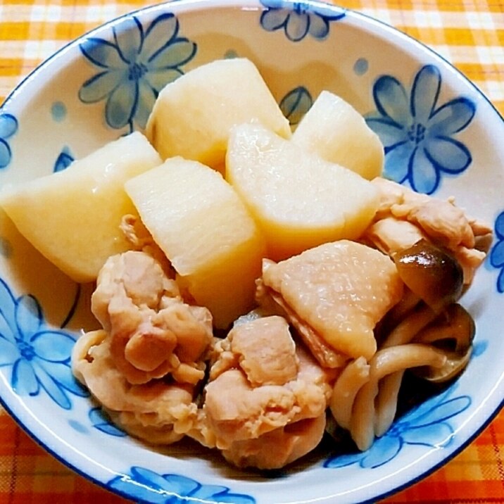 長芋としめじと鶏もも肉の煮物